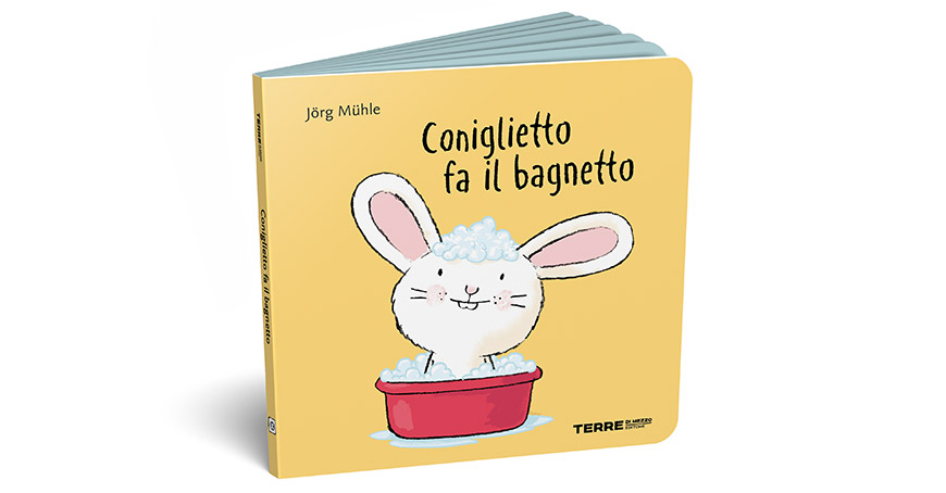 Coniglietto fa il bagnetto - render