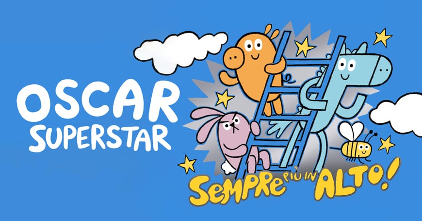 Le schede creative per disegnare i personaggi di Oscar Superstar