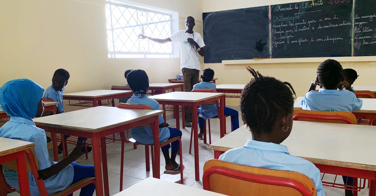 La campanella sta per suonare nella nostra scuola in Senegal!