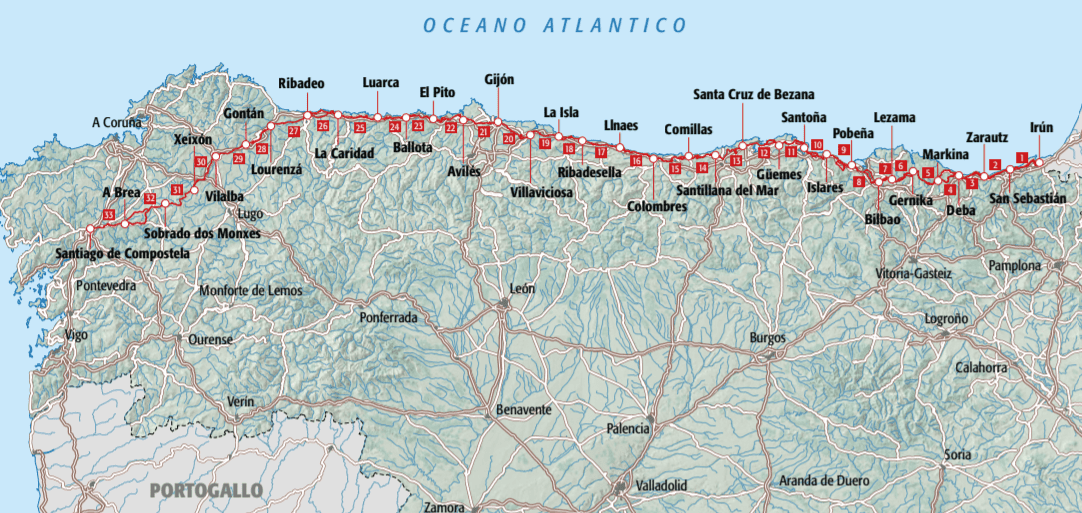 Tappe Cammino Del Nord Santiago Il Cammino del Nord per Santiago: tutto quello che c’è da sapere