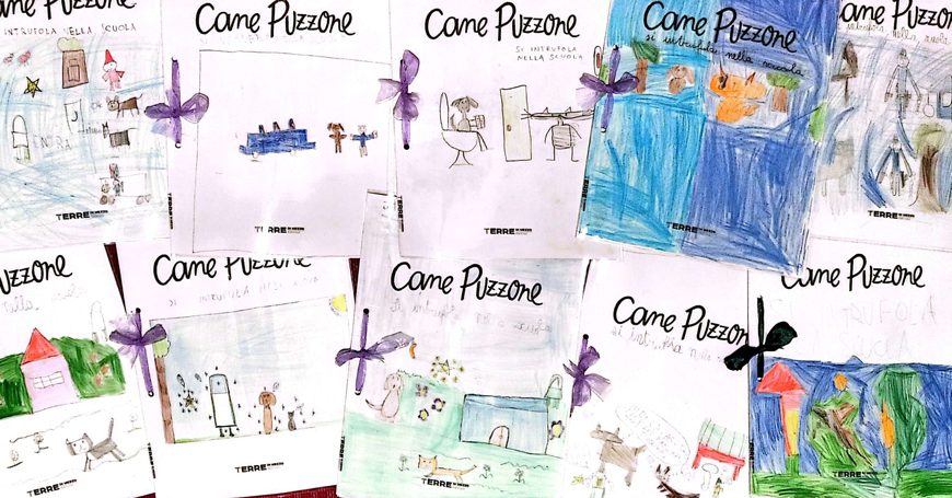 Ancora storie di Cane Puzzone scritte dai bambini! “Cane Puzzone si intrufola nella scuola”