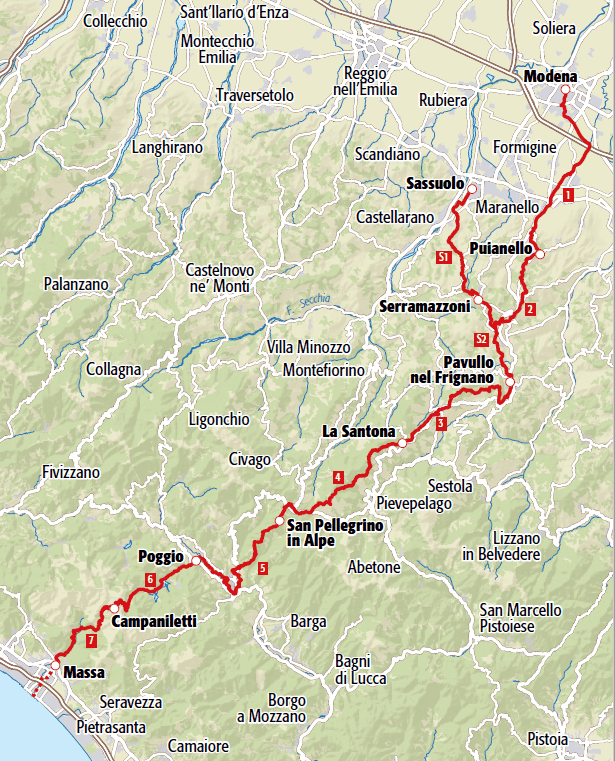 vandelli mappa