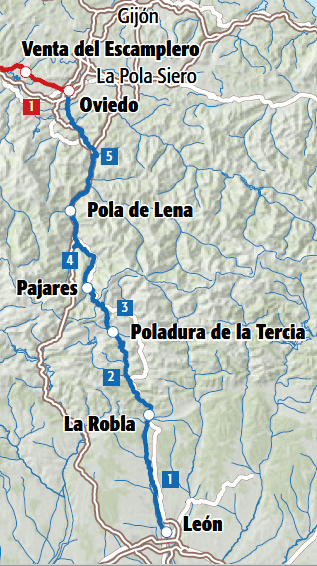mappa cammino salvador